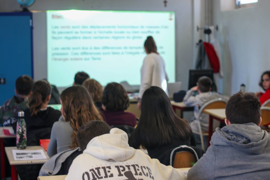 Classe de collège Sainte Marthe