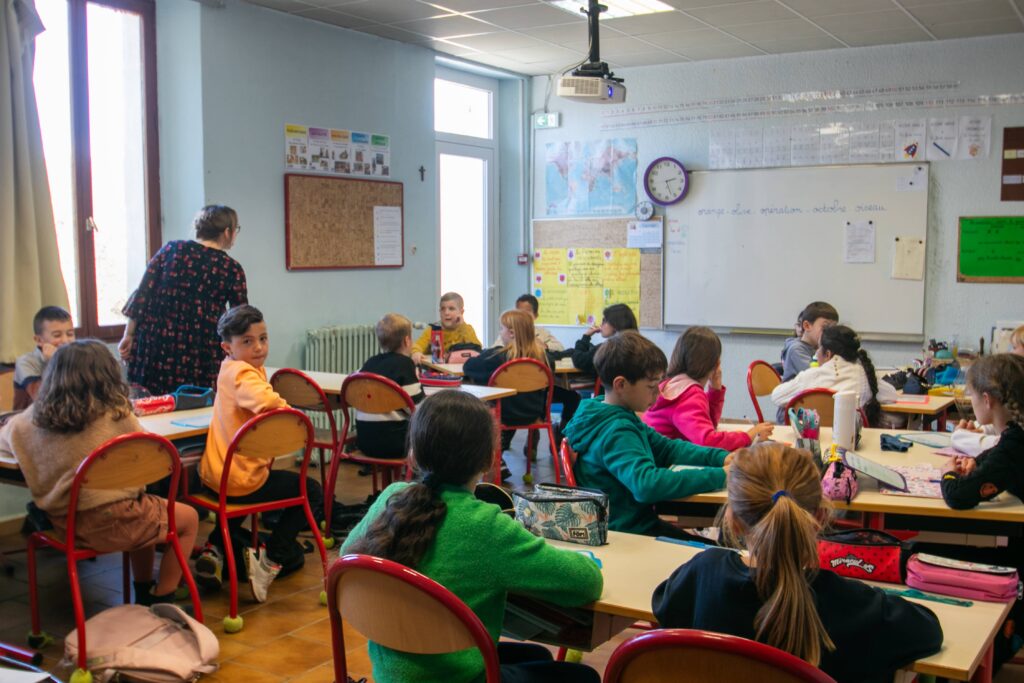 classe de l'école à cuers de l'institution Sainte Marthe